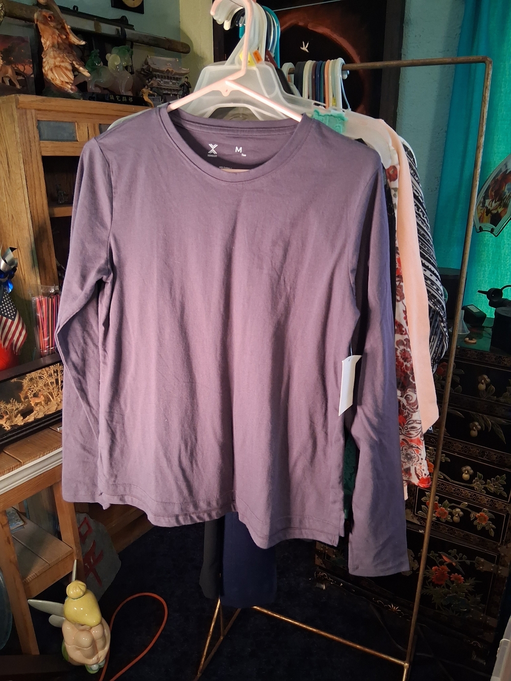 Xersion Women's Long-Sleeve Crewneck Tee - Purple